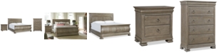 Furniture Reprise Driftwood Bedroom Furniture, 3-Pc. Set (King Bed, Nightstand & Chest) 